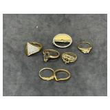 Lot of Various Gold Filled Rings