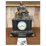 Antique 1860's French Rollin Mantle Clock