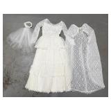 Vintage White Lace Wedding Set