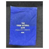 Vintage Blue Canvas Cloth Cash Bag