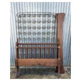 Antique Walnut Spool Bed