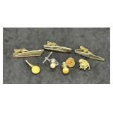 Lot of Vintage Men's Tie Clips & Pins