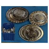 Lot of Silverplate Serving Platters & Bowls