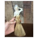 Vintage Japanese Porcelain Half Doll Vanity Brush