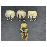 Lot of Vintage Bohemian Jewelry Components