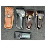 Lot of Various Leather Knife Sheath