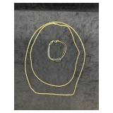 Lot of Chain Necklaces and Bracelet