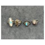 Lot of Vintage Sterling Silver Rings