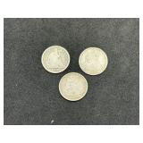 Lot of Seated Liberty Half Dimes