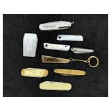 Lot of Vintage Folding Pocket/Advertising Knives
