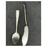 Vintage Fish Knife and Spoon