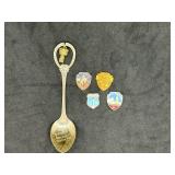 Souvenir Spoon and Spoon Shields