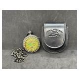 Franklin Mint John Deere Tractor Pocket Watch