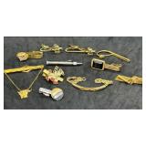 Lot of Vintage Men's Tie Clips