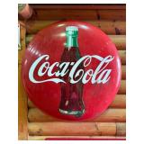 Vintage Porcelain Coke Button Sign