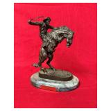 'Bronc Buster' Bronze Sculpture Reproduction
