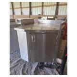 Commercial Kitchen Stainless Prep Corner Cabinet