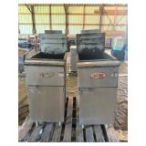 Pair of Advant Co Commercial Deep Fryers
