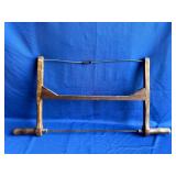 Vintage Wooden Bow Saw