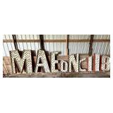Lot of Vintage Metal Marquee Letters