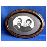 Antique Bubble Glass Portrait