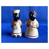 Vintage Black Face S&P Shaker Set