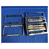 Lot of Vtg Metal Dealership License Plate Frames