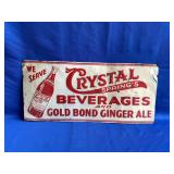 Embossed Metal Advertising Sign