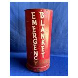 'Emergency Blanket' Wall Mount Canister