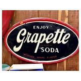 Grapette Oval Advertising Sign