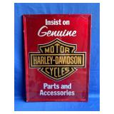 Embossed Tin Harley Davidson Dealership Sign