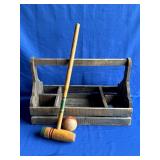 Vintage Wooden Croquet Set