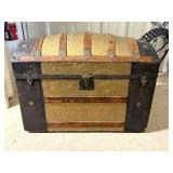 Antique Camel Back Trunk