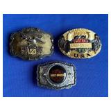 Vintage Harley Davidson Belt Buckles