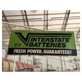 Vintage Interstate Batteries Advertising Sign
