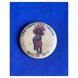 Vintage Two Coons Axle Grease Button