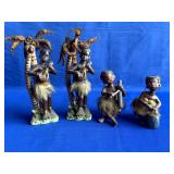 Mid Century African Musician Figures
