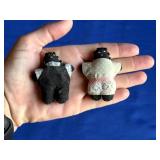 Vintage Mini Cloth Black Folk Art Rag Dolls