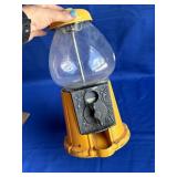 Vintage Yellow Gumball Machine