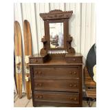 Antique Gentlemen's Dresser & Mirror