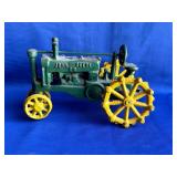 Vintage Cast Iron John Deer Tractor Model