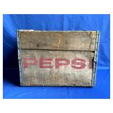 Vintage Pepsi-Cola Wooden Crate