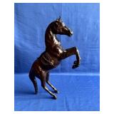 Vintage Handcrafted Leather Horse Sculpture