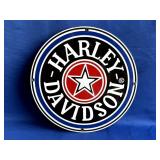 Porcelain Harley Davidson Sign