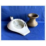 Antique Bed Pan & Spittoon