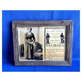 Vintage Harriet Tubman/Slave Auction Print