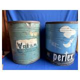 Vintage Shortening Metal Drums