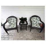 3 Piece Wicker Patio Set