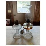 Vintage Glass Oil Lamps
