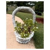 Concrete Basket Planter